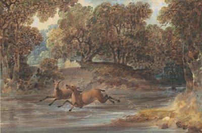 Landscape with Deer, North Carolina, c.1820 by Joshua H. Shaw
